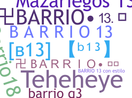 별명 - Barrio13