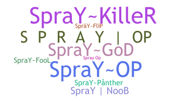 별명 - Sprayop