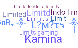 별명 - limits