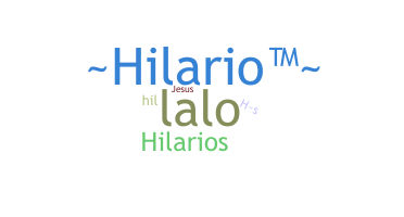 별명 - Hilario