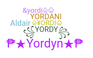 별명 - Yordi