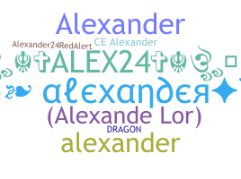 별명 - Alexander24