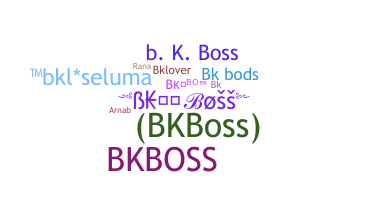 별명 - Bkboss