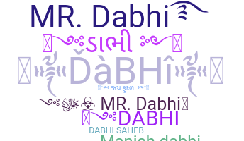 별명 - Dabhi