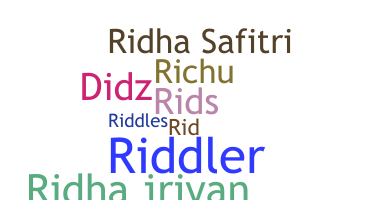 별명 - Ridha