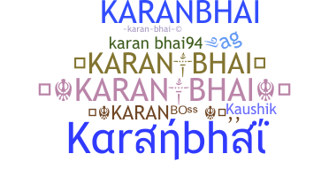 별명 - Karanbhai