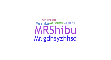 별명 - MrSHIBU