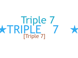 별명 - Triple7