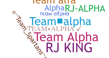 별명 - TeamAlpha
