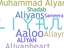 별명 - Aliyan