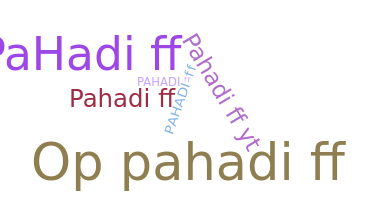 별명 - Pahadiff