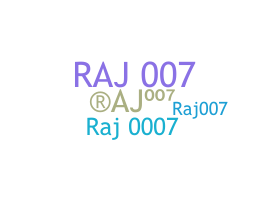 별명 - RAJ007