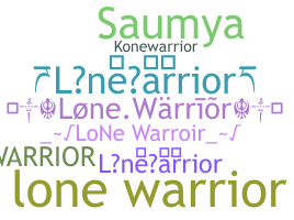 별명 - lonewarrior