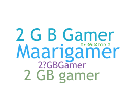별명 - 2GBGAMER