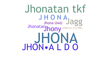 별명 - Jhona