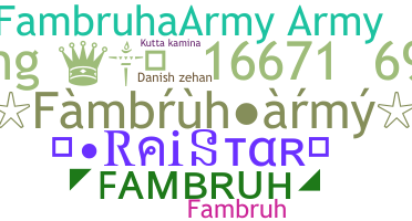 별명 - Fambruharmy