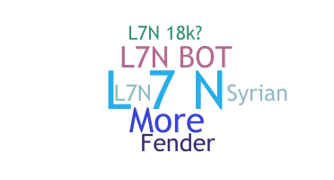 별명 - L7N