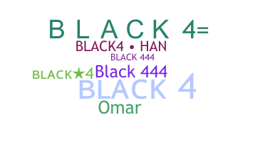 별명 - BLACK4