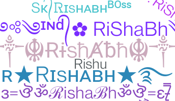 별명 - rishabh