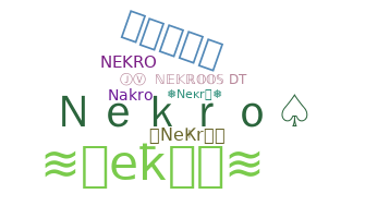 별명 - Nekro