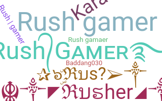 별명 - Rushgamer