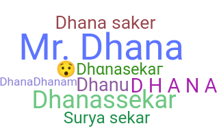 별명 - Dhanasekar