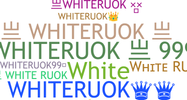 별명 - Whiteruok