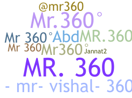 별명 - Mr360