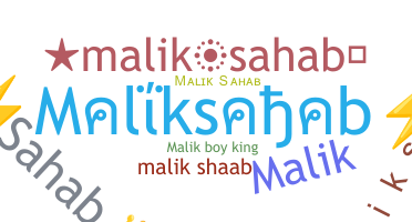 별명 - Maliksahab