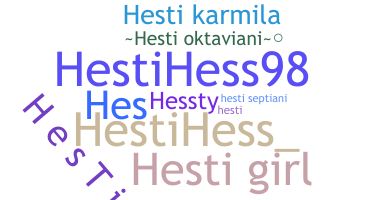 별명 - Hesti
