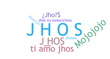 별명 - Jhos