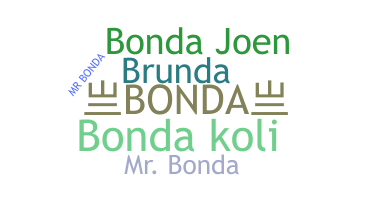 별명 - Bonda