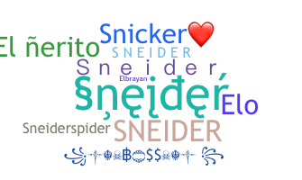 별명 - Sneider
