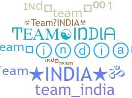 별명 - TeamIndia