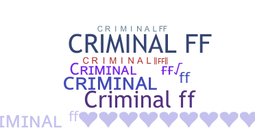별명 - Criminalff